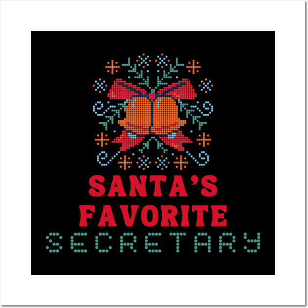 Christmas Secretary Gift Wall Art by Minisim